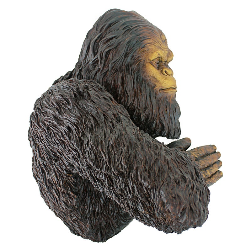 Design Toscano DB583078 Bigfoot The Bashful Yeti Indoor/Outdoor Garden Tree Sculpture, 15 Inches Wide, 12 Inches Deep, 15 Inches High, Handcast Polyresin, Full Color Finish - Image 2